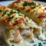 Shrimp Crab Alfredo Roll Ups Recipe for Creamy Delight 3 Shrimp Crab Alfredo Roll Ups