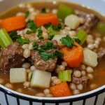 Slow Cooker Beef Barley Soup