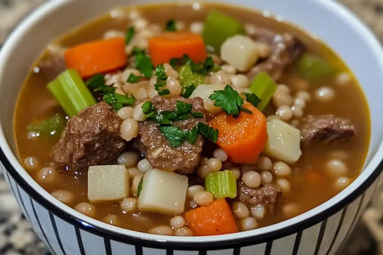 Slow Cooker Beef Barley Soup