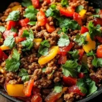Turkey and Peppers Skillet