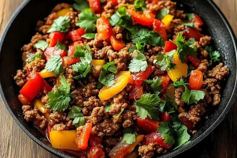 Turkey and Peppers Skillet
