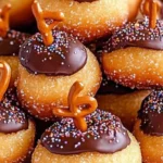 ACORN-SHAPED DONUT HOLE TREATS