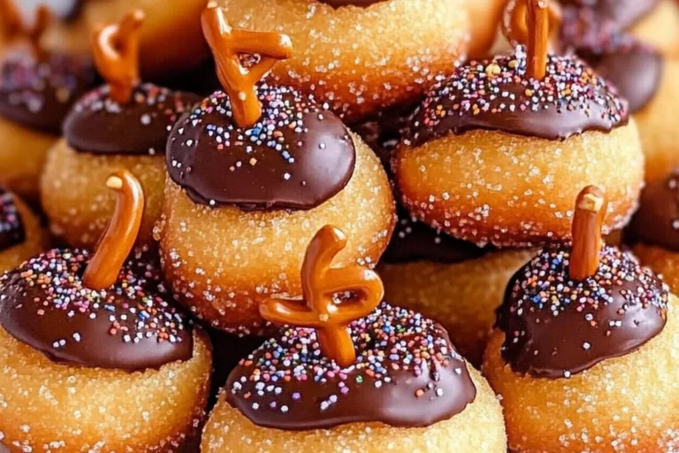 ACORN-SHAPED DONUT HOLE TREATS