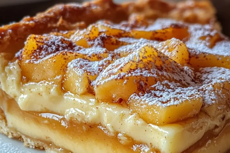 Apple Tart — Sour Cream Filling & Butterscotch