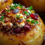 BAKED APPLES WITH FETA, HONEY, AND CRANBERRIES
