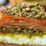 BAKLAVA PISTACHIO CHEESECAKE