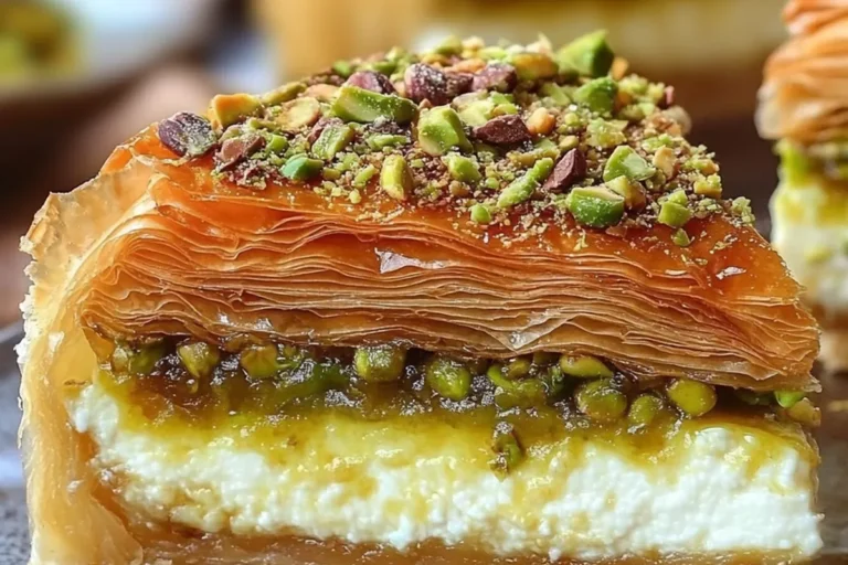 BAKLAVA PISTACHIO CHEESECAKE