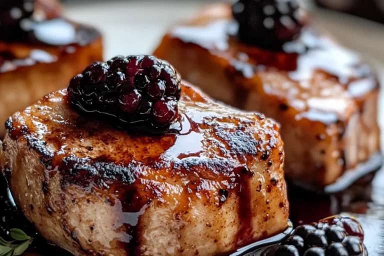 BLACKBERRY BALSAMIC BEEF CHOPS