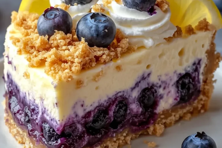 BLUEBERRY LEMON CHEESECAKE CRUMBLE