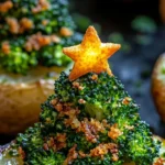 BROCCOLI CHRISTMAS TREE STUFFED POTATOES