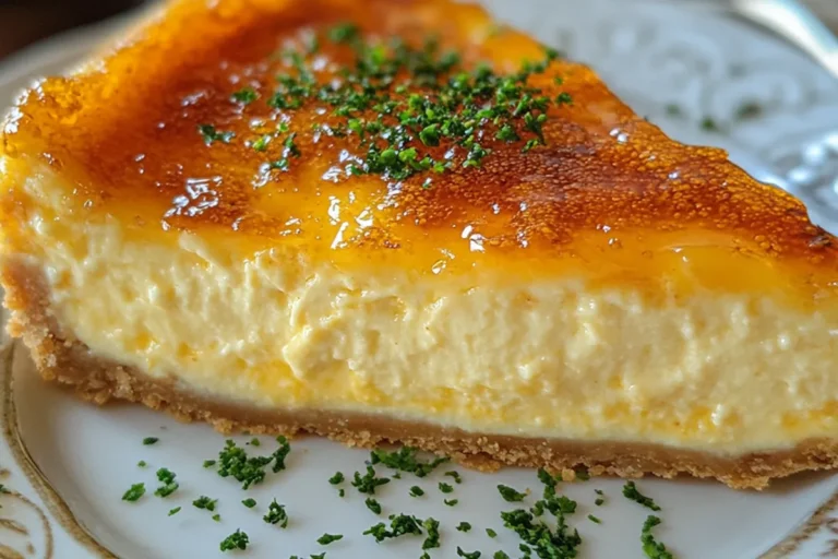 BUTTERSCOTCH CRÈME BRÛLÉE CHEESECAKES