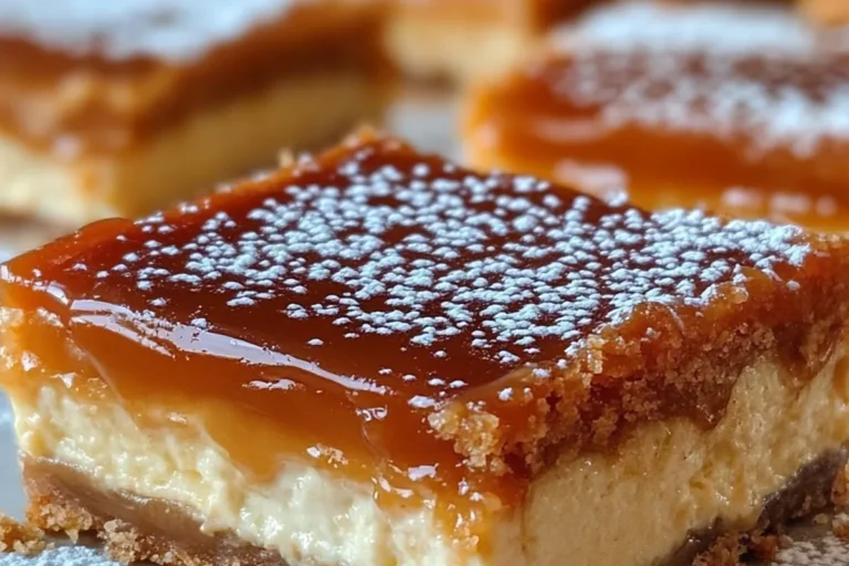 CARAMEL CHEESECAKE BARS