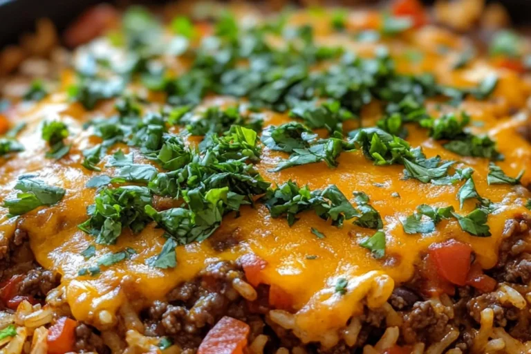 CHEESY BEEF ENCHILADA RICE