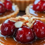 CHERRY ALMOND CARAMEL TARTLETS