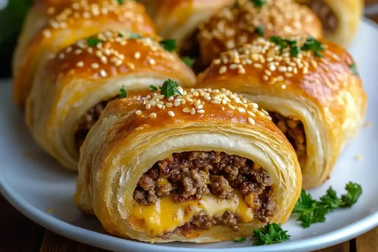 Cheeseburger Crescent Rollups