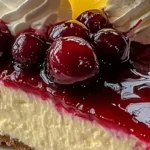 Cheesecake Slice — Lemon & Cherry