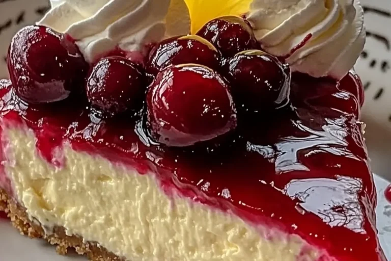 Cheesecake Slice — Lemon & Cherry