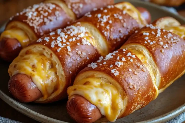 Cheesy Pretzel Dogs