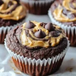 Chocolate Peanut Butter Muffins
