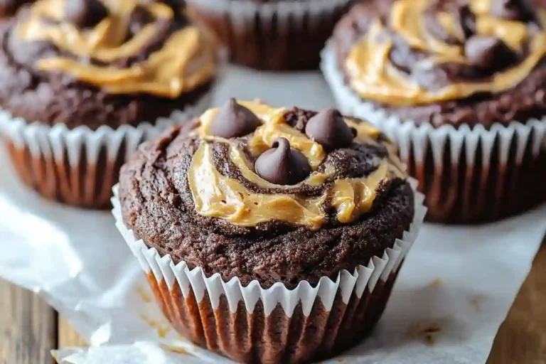 Chocolate Peanut Butter Muffins