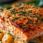 Crab & Shrimp Stuffed Salmon