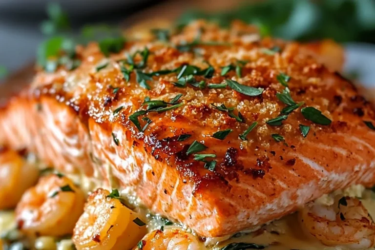 Crab & Shrimp Stuffed Salmon