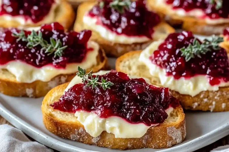 Cranberry Brie Crostini