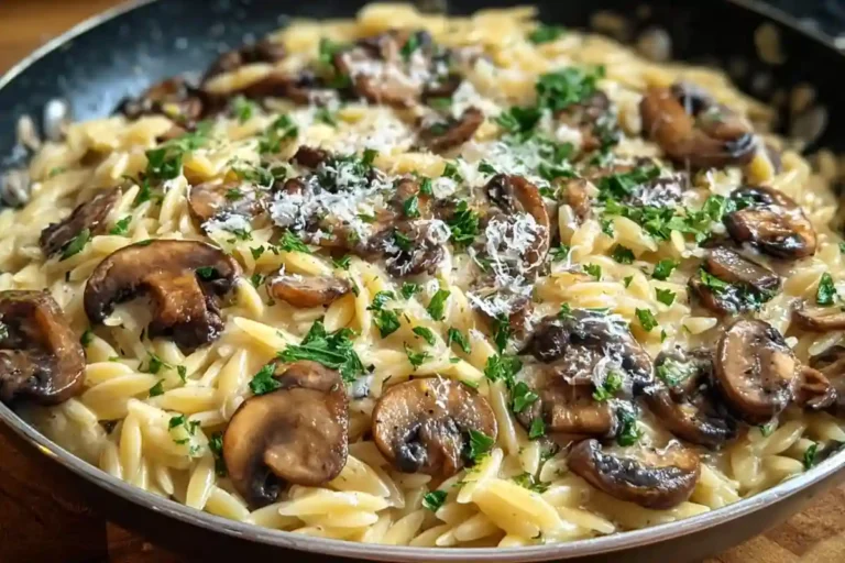 Creamy Mushroom Orzo