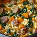 Creamy Sausage Orzo Soup