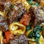 Creamy Tuscan Spinach & Steak Bites Tortellini