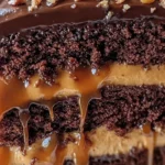 Crunchy Chocolate Toffee Caramel Cake