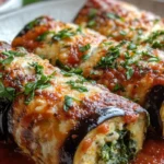 Eggplant Rollatini with Ricotta & Spinach