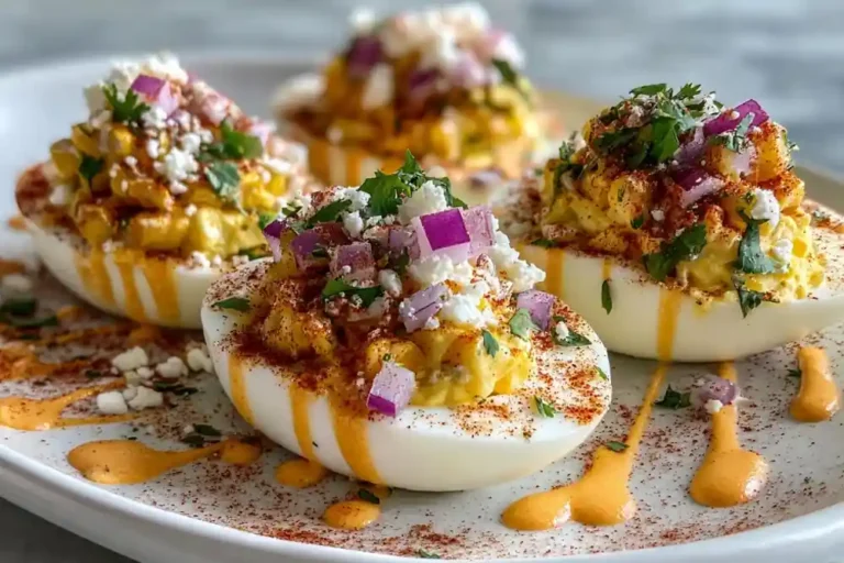 Elote Deviled Eggs