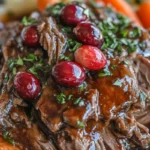 Fall-Apart Balsamic Beef with Cranberry Glaze