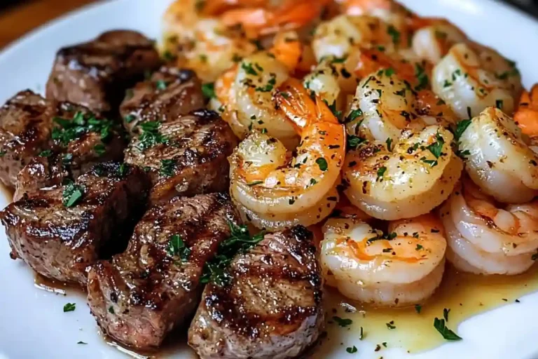 Garlic Butter Steak Shrimp