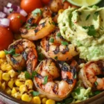 Grilled Shrimp Avocado Bowl