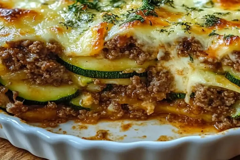 Ground Beef Zucchini Bake