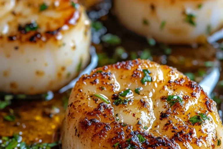 HONEY GARLIC BUTTER SCALLOPS