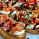 Italian Bruschetta with Mozzarella