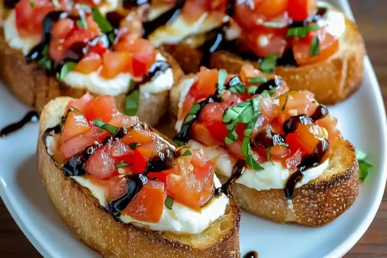 Italian Bruschetta with Mozzarella