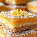 LEMON COCONUT SNOW BARS