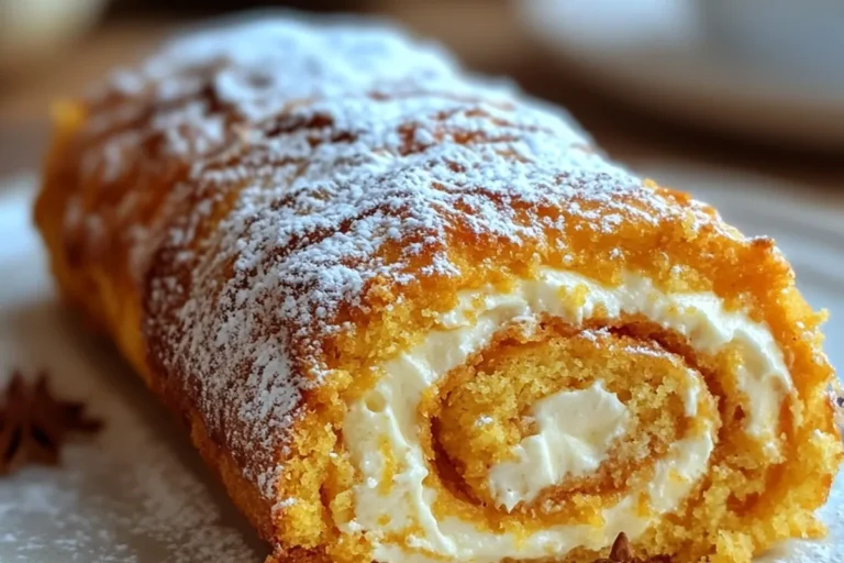 LEMON PUMPKIN ROLL (NO CREAM CHEESE!)