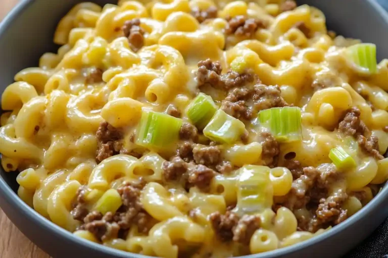 Leek Beef Macaroni