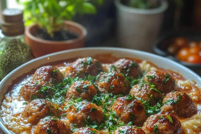 MEATBALL POTATO BAKE