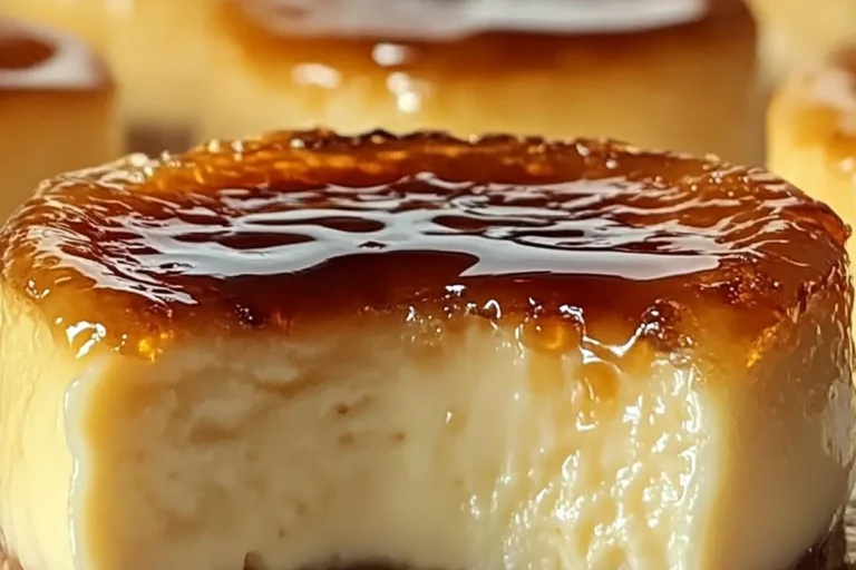 MINI BUTTERSCOTCH CRÈME BRÛLÉE CHEESECAKES