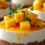 Mango Passion Fruit Mousse Cakes