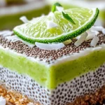 NO-BAKE CHIA PUDDING BARS WITH ZESTY COCONUT LIME