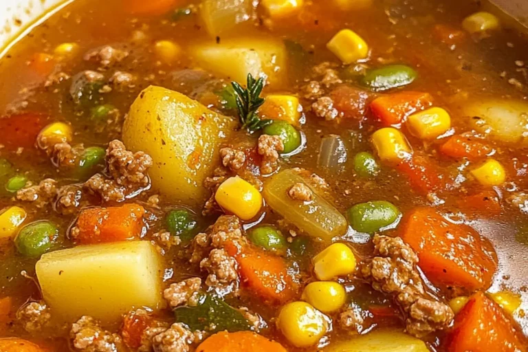 Old-Fashioned Vegetable Beef Soup.