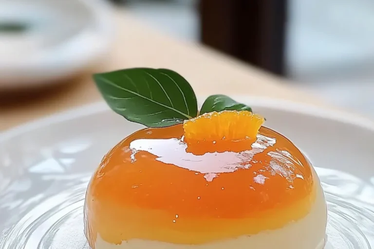 Orange Mousse Dome Dessert
