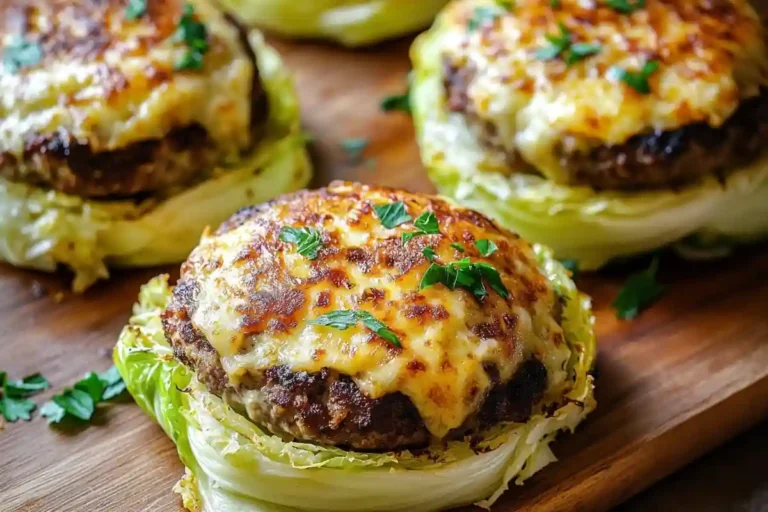 Oven Baked Cabbage Burgers